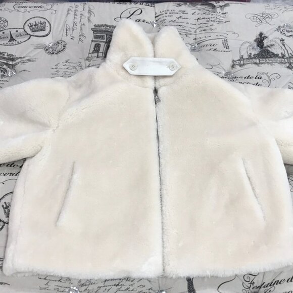 CLUB MONACO Faux Fur Crop Jacket - Picture 11 of 11